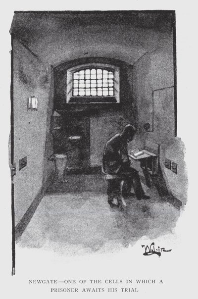 Newgate, One of the Cells in which a Prisoner awaits his Trial by William Luker