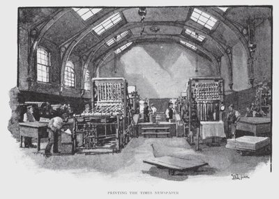 Printing the Times Newspaper by William Luker