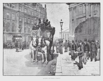 Queen Victoria Street by William Luker