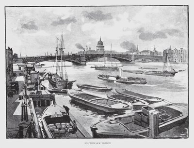Southwark Bridge by William Luker