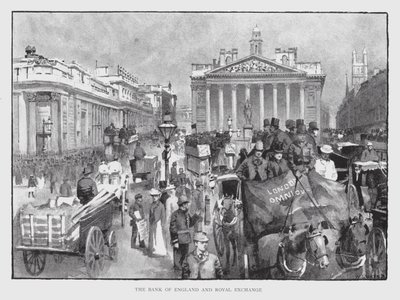 The Bank of England and Royal Exchange by William Luker