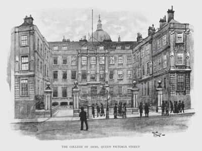 The College of Arms, Queen Victoria Street by William Luker