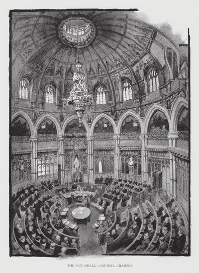 The Guildhall, Council Chamber by William Luker