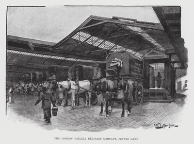 The London Parcels Delivery Company, Fetter Lane by William Luker