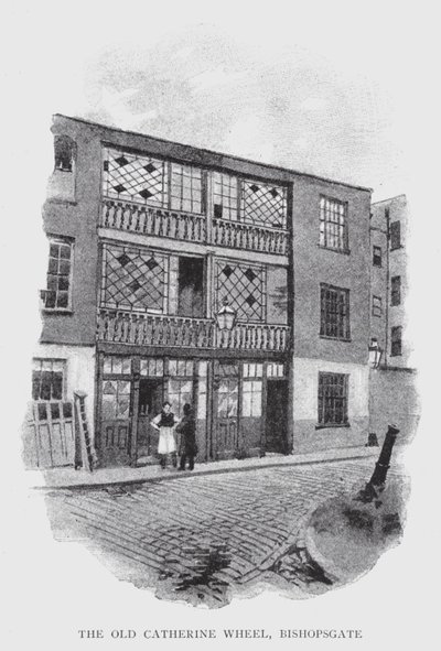 The Old Catherine Wheel, Bishopsgate by William Luker