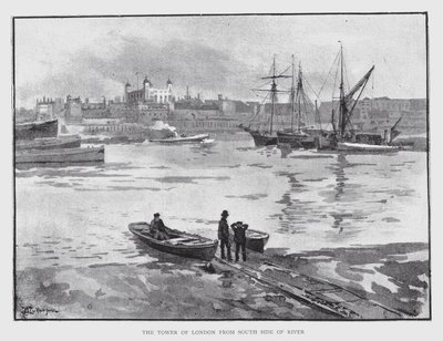 The Tower of London from South Side of River by William Luker