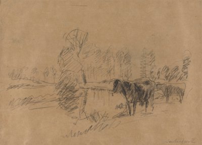 Cattle in a Landscape by William Mark Fisher