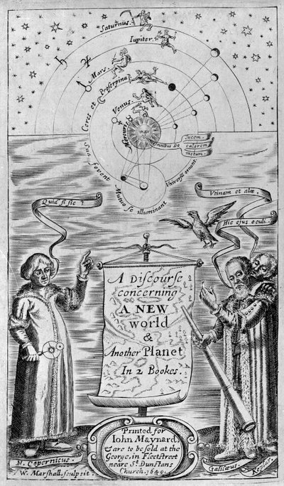 A discourse concerning a new world & another planet in 2 books, 1640 (frontispiece) by William Marshall