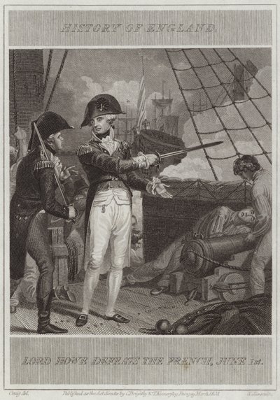 Lord Howe Defeats the French by William Marshall Craig