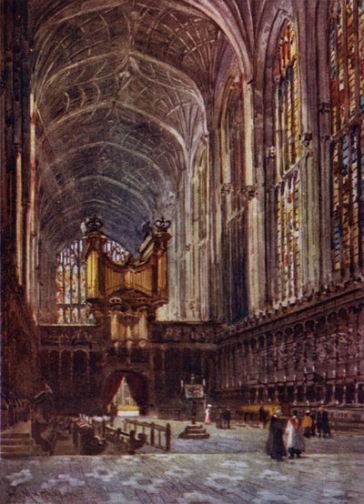 Kings College Chapel Interior from the Choir by William Matthison