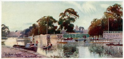 The river and barges by William Matthison