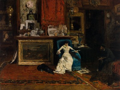 Léonard Renoir, The Artist’s Father by William Merritt Chase