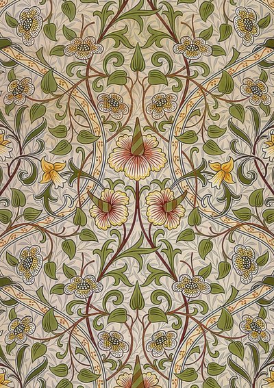 Decorative Fabric. 1876-90 by William Morris