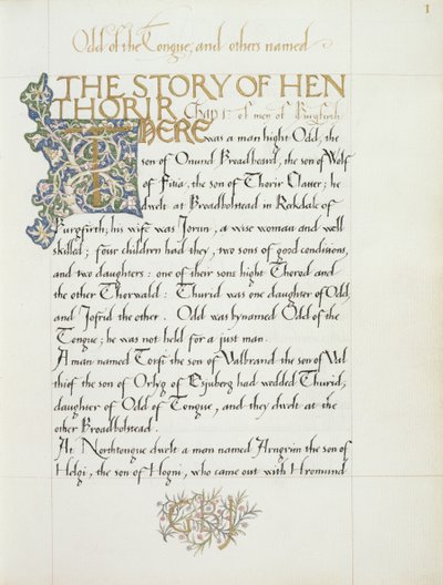 The Story of Hen Thorir by William Morris