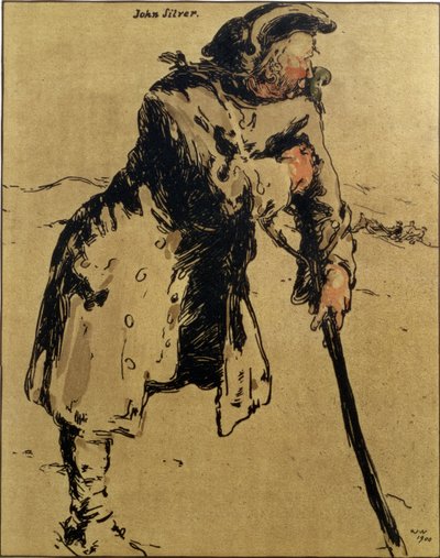 John Silver, illustration from 