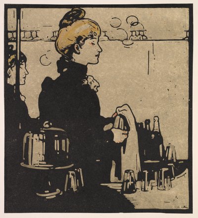 London Types: Barmaid by William Nicholson