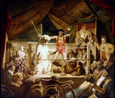 Man Versus Beast, or The Fair at Neuilly by William Orpen