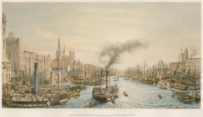The Pool, from London Bridge, morning by William Parrott