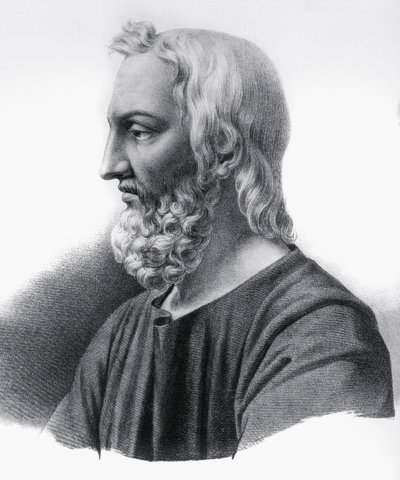 Portrait of Pedanius Dioscorides, Greek Physician, Botanist and Pharmacist by Nicolas Toussaint Charlet