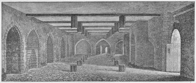 Interior of the Crypt Called the Powder Plot Cellar Beneath the Old Palace of Westminster by William Patten
