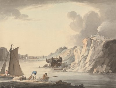 Entrance to Stonehouse Creek, between Plymouth and Dock, Devon by William Payne