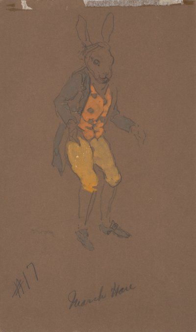 March Hare (costume design for Alice-in-Wonderland, 1915) by William Penhallow Henderson