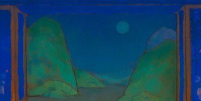 Sea Shore (set design for Alice-in-Wonderland, 1915) by William Penhallow Henderson