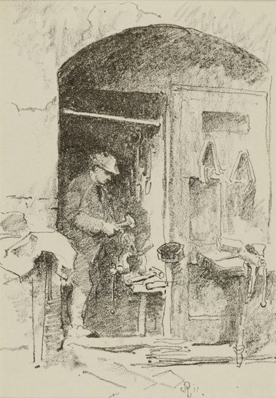 The Iron Worker by William Penhallow Henderson