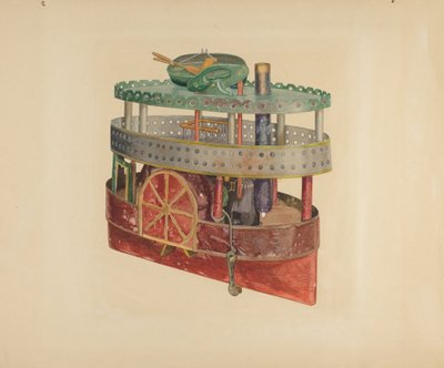 Model of a Side-Wheeler by William Pollman
