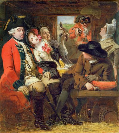 A Stagecoach Adventure, Bagshot Heath, 1848 by William Powell Frith