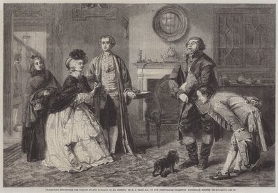Honeywood Introducing the Bailiffs to Miss Richland as His Friends by William Powell Frith