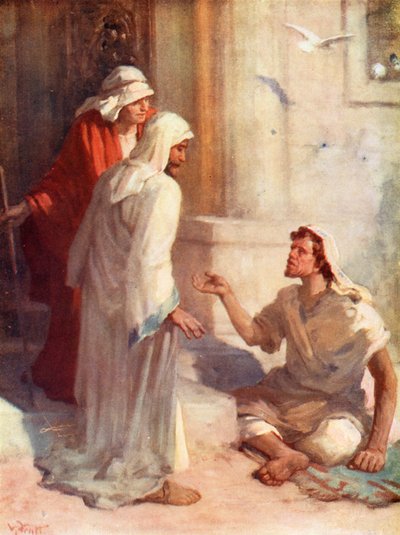 At the Gate Beautiful, Acts iii, 2 by William Pratt