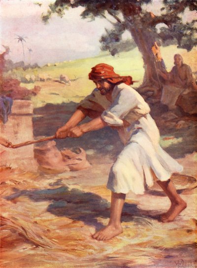 Gideon at the Threshing Floor, Judges vi by William Pratt