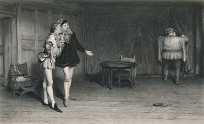 Prince Henry, Poins, and Falstaff. King Henry IV - First Part by William Quiller Orchardson