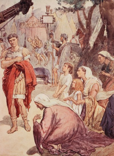 Coriolanus and the Matrons of Rome, illustration from 