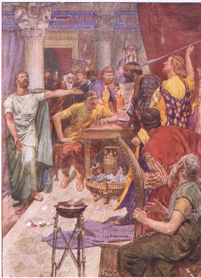 The Quarrel Between Alexander and Clitus, from Plutarch Lives Published by T C & E C Jack Ltd by William Rainey