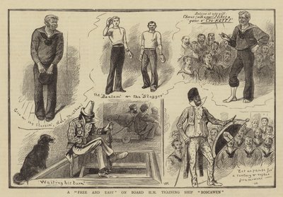 A Free and Easy on Board HM Training Ship Boscawen by William Ralston