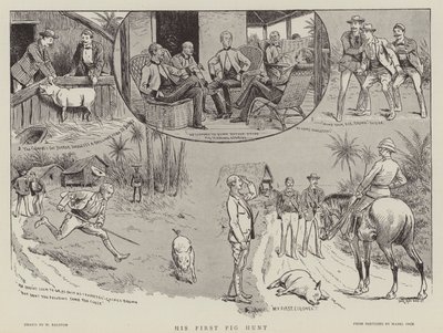 His First Pig Hunt by William Ralston