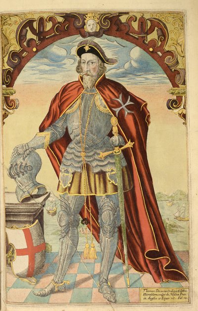 Sir Thomas Docwra, from Honor Military, and Civill, William Segar, pub. Robert Barker, London, 1602 by William Rogers