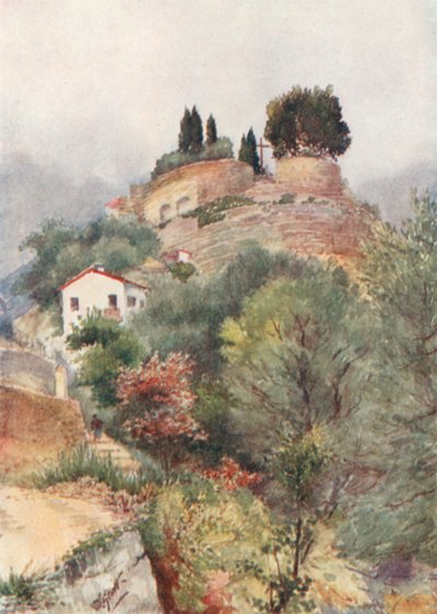 Monastery of the Annonciade, Mentone, from the South by William Scott