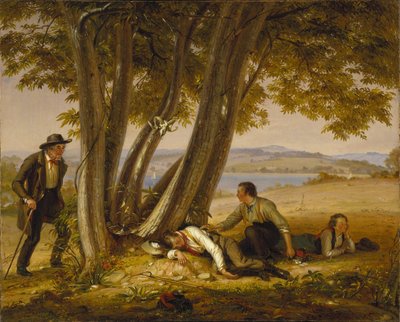 Playing Truant or Boys Caught Napping in a Field by William Sidney Mount