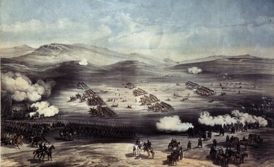 The Battle of Balaclava on October 25, 1854. The Charge of the Light Brigade by William Crimea Simpson