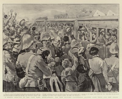 A Hearty Send-off by the Cape Town Highlanders by William Small