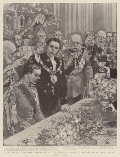 The Banquet to Lord Kitchener at the Mansion House, The Health of the Sirdar by William Small