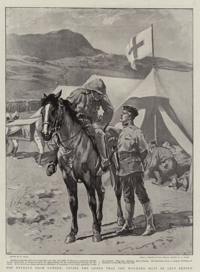 The Retreat from Dundee, Giving the Order that the Wounded Must Be Left Behind by William Small