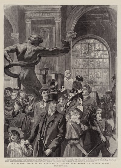The Sunday Opening of Museums, at South Kensington on Easter Sunday by William Small
