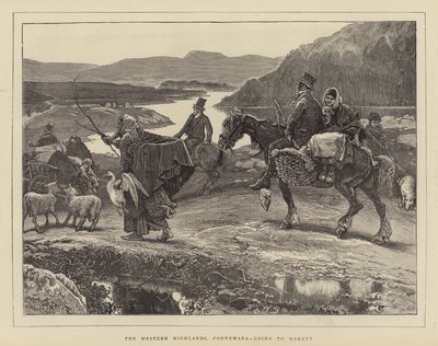 The Western Highlands, Connemara, going to Market by William Small