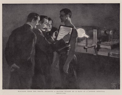 Wounded from the Front, locating a Mauser Bullet by X Rays in a London Hospital by William Small