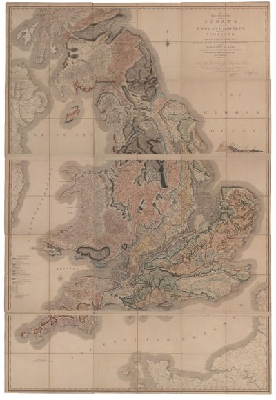 Delineation of the Strata of England and Wales with a Part of Scotland by William Smith
