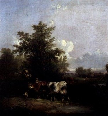 Landscape with Cattle by William Snr. Shayer